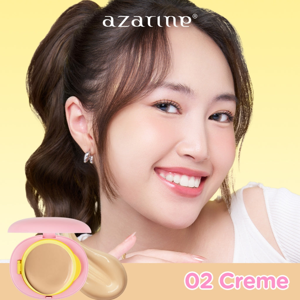 Azarine Miss Dramatic Kit [3 PCS] Covermatte Cushion + Mattelite Lock Lipstick + Galactic Shine Gloss Melembabkan Menutrisi Bibir Kering Pigmented Color Lightweight Transferproof Smudgeproof Cushion Tahan Lama Flawless Matte Finish Lightw