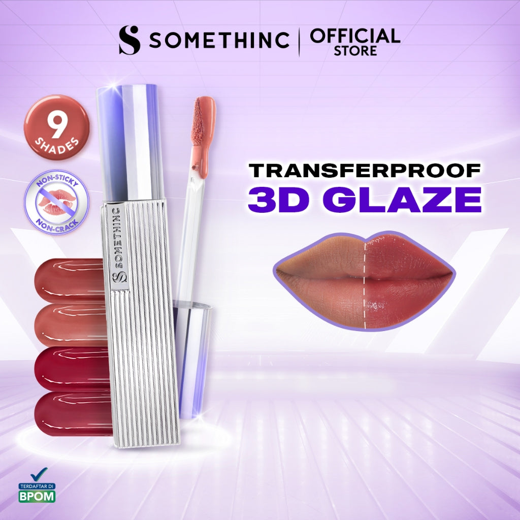 SOMETHINC Forever Stay Comfort Lip Glaze - Transferproof Lip Glaze, Awet Digunakan 24 Jam | Ringan Digunakan Di Bibir, Dengan Warna Menyala, Mampu Menutup Warna Bibir Gelap