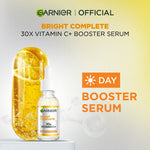 GARNIER Serum Vitamin C Bright Complete Vitamin C 30x Booster Serum Skincare - 15/30/50 ml Serum Mencerahkan Wajah Cepat Cerahkan Noda Hitam Serum Wajah