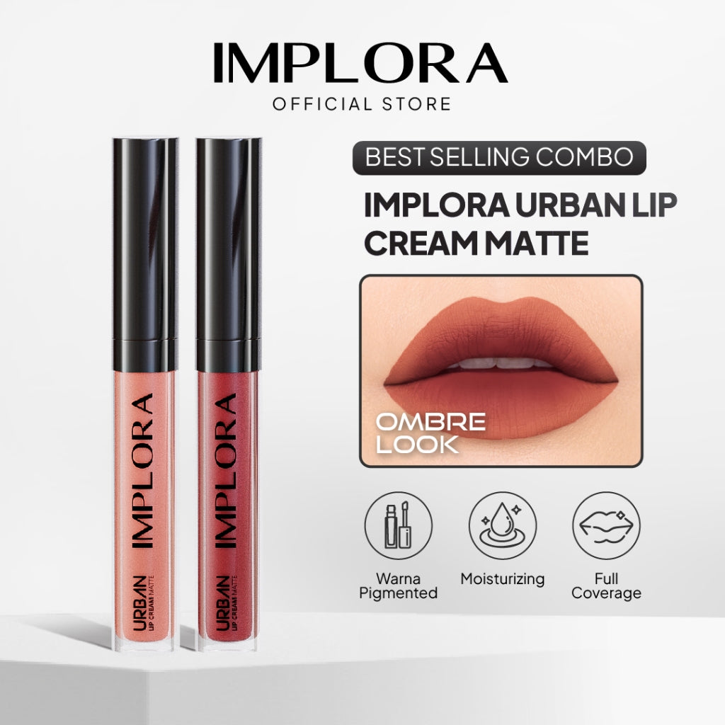 [BEST SELLING COMBO] Implora Urban Lip Cream Ombre Look