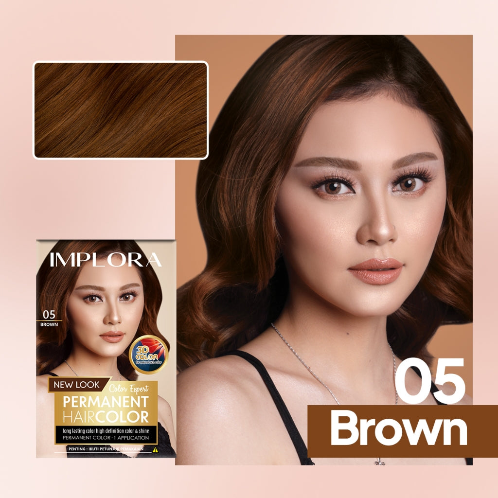 Implora New Permanent Hair Color | Pewarna Rambut Black Brown Burgundy