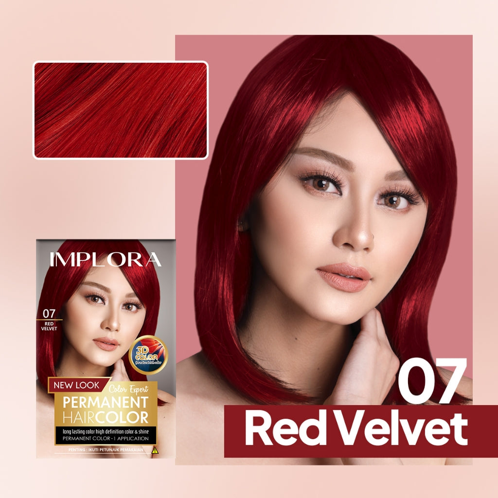 Implora New Permanent Hair Color | Pewarna Rambut Black Brown Burgundy