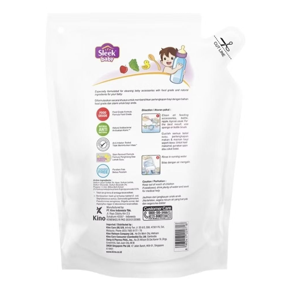 Sleek Baby Sabun Cair Pencuci Botol & Dot Bayi 450 ml