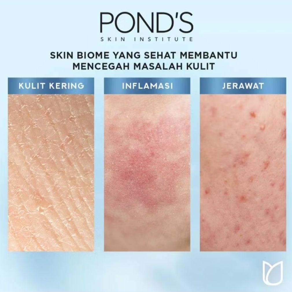 Ponds Hydra Miracle Ultra Light Biome Pembersih Wajah Cera Hyamino 90 g