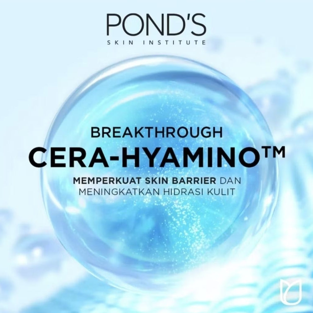 Ponds Hydra Miracle Ultra Light Biome Pembersih Wajah Cera Hyamino 90 g