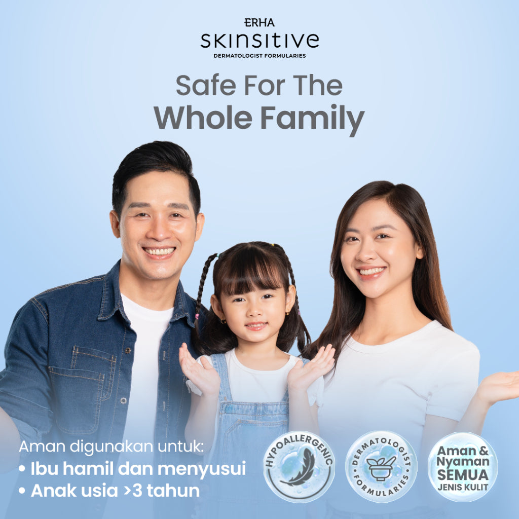 ERHA Skinsitive Ultracalm Face Wash 80g | Sabun Cuci Muka Semua Jenis Kulit (Normal - Sensitif) dengan Panthenol, Aloe Vera Extract | Melembapkan, Kulit Tidak Ketarik | PH Balance, Hypoallergenic, Gentle, Calming | Memperkuat Skin Barrier