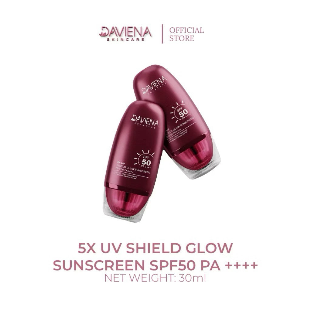 DAVIENA SKINCARE 5X UV Sheild Glow Sunscreen SPF50 PA++++
