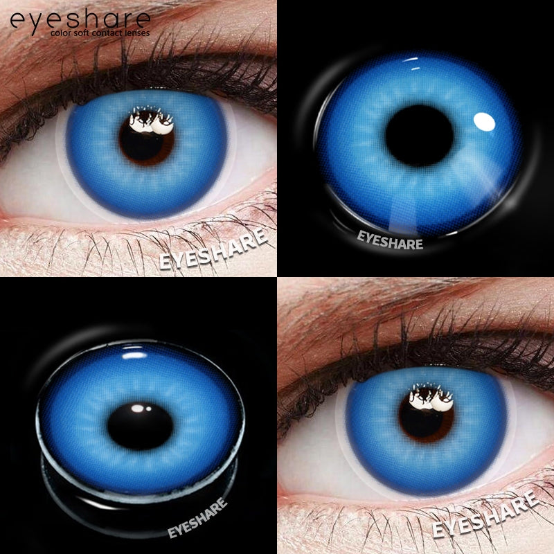 Eyeshare Softlens Lensa Kontak Mata Putih Cosplay Halloween Softlen Putih