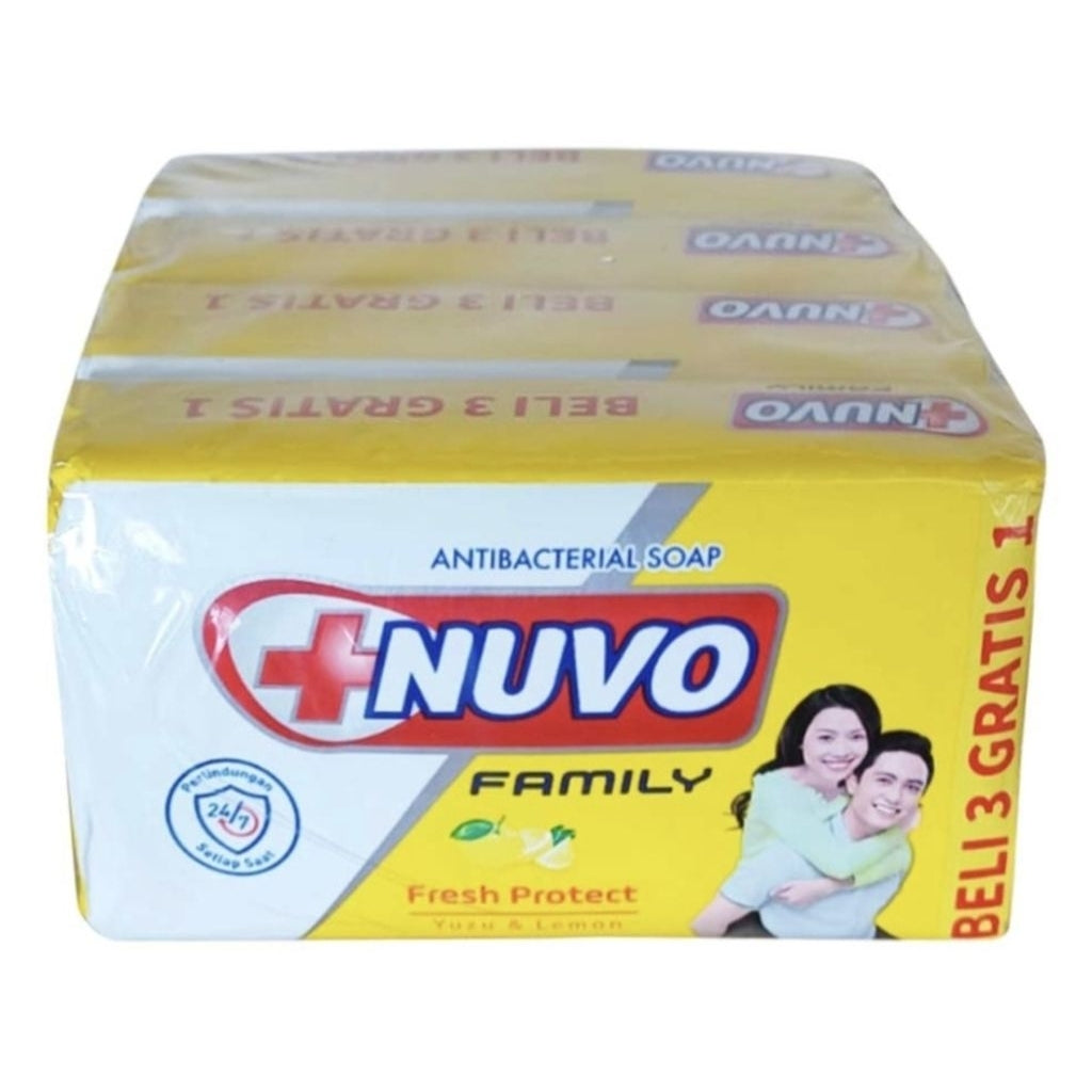 Nuvo Family Sabun Mandi Batang Anti Bakteri Protect 4 x 100 g