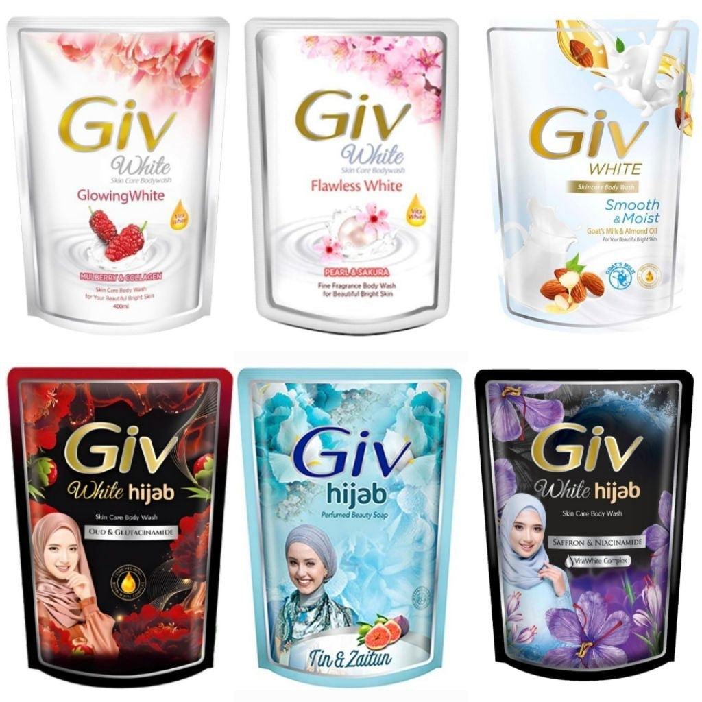 Giv White Collection Sabun Mandi Cair 400 ml