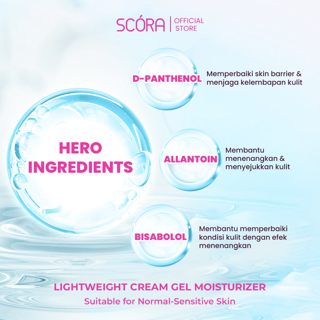 Day & Night Care Set: SCORA Bright Me Up Sunscreen 40 Gr + SCORA Sheer Glow Tone Up Cream 30 mL + 2,5% D-PANTHENOL BARRIER SHIELD MOISTURIZER 40ml  + SCORA D-Panthenol Gentle Low pH Cleanser 100ml  [BUNDLING 2 PCS]