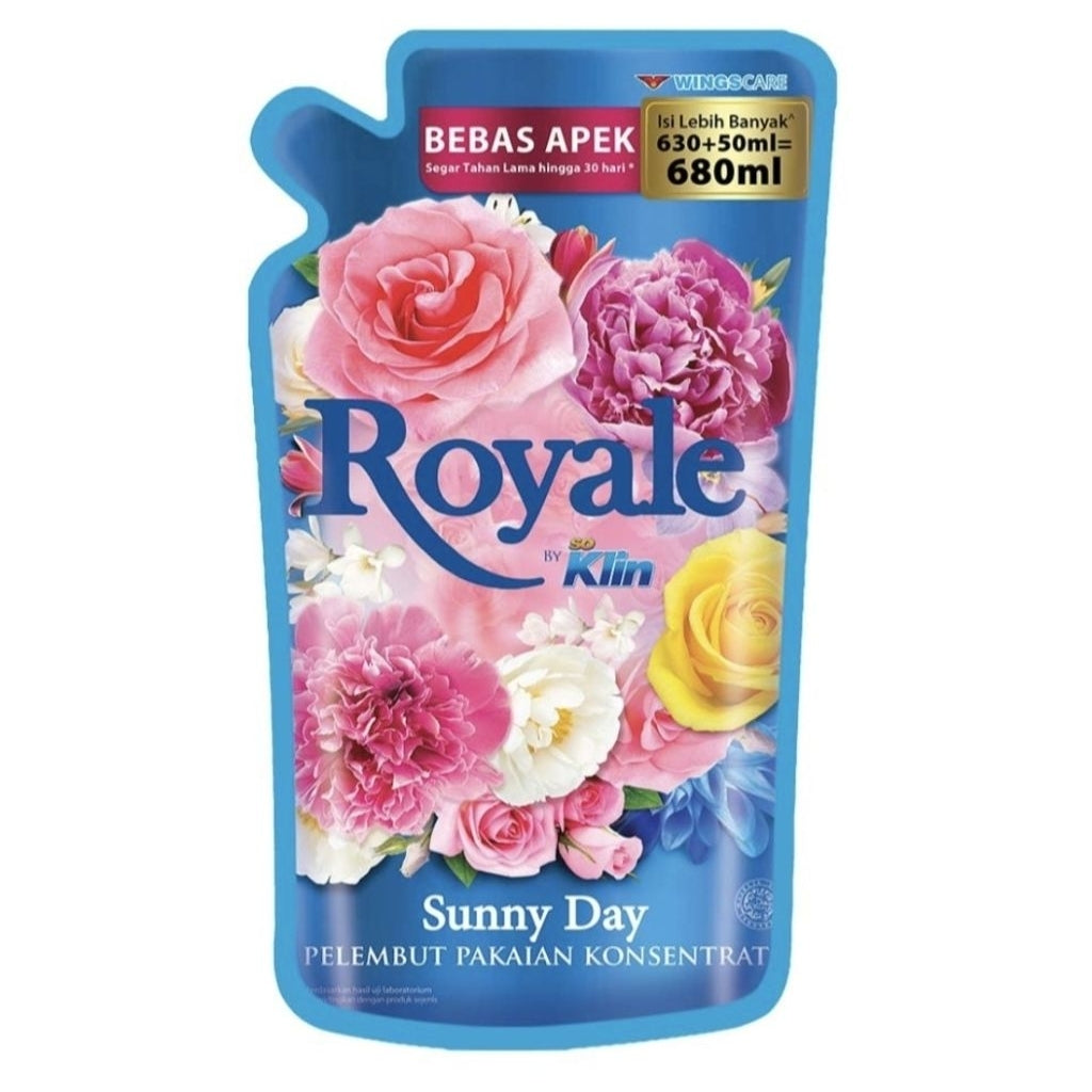 Royale by So Klin Pelembut & Pewangi Pakaian Refill 680 + 40 ml