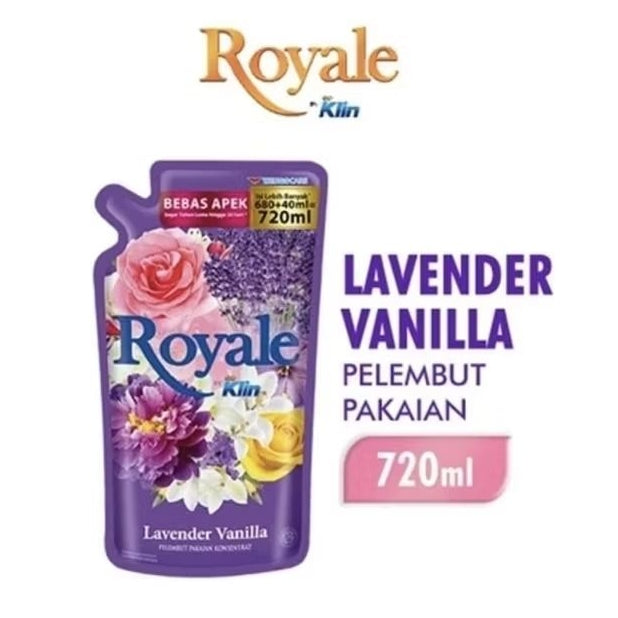 Royale by So Klin Pelembut & Pewangi Pakaian Refill 680 + 40 ml