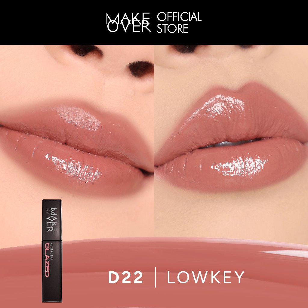 [SPECIAL 11.11] MAKE OVER Powerstay Glazed Lock Lip Pigment - NIKI Aqeela Sargio Mahalini Lip Glazed Plump Gloss Next Level Lip Cream Transferproof Pigmented Tahan Lama 24 Jam Ringan Lipstick Long Lasting Somethin Time Less w Maybe Euphoria