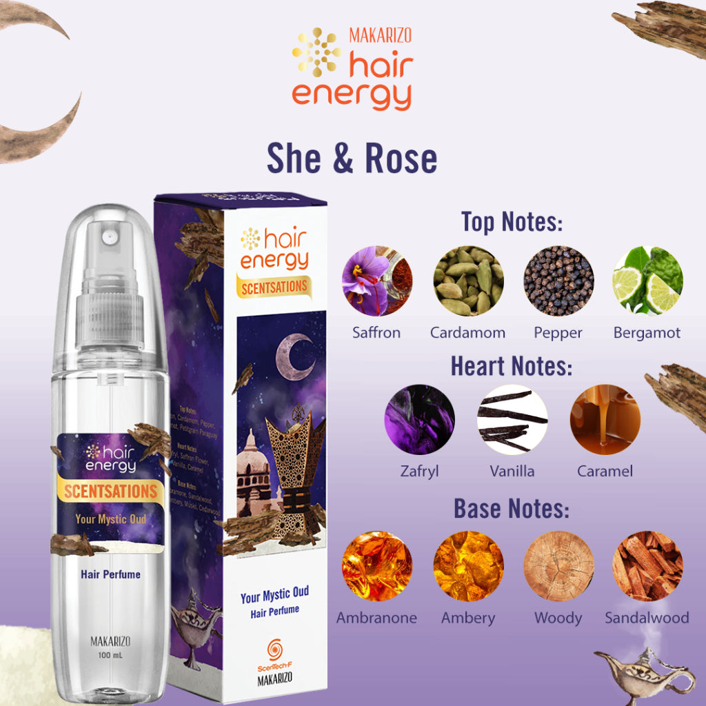 Makarizo Hair Energy Scentsations Hair Fragrance Your Mystic Oud 100 mL