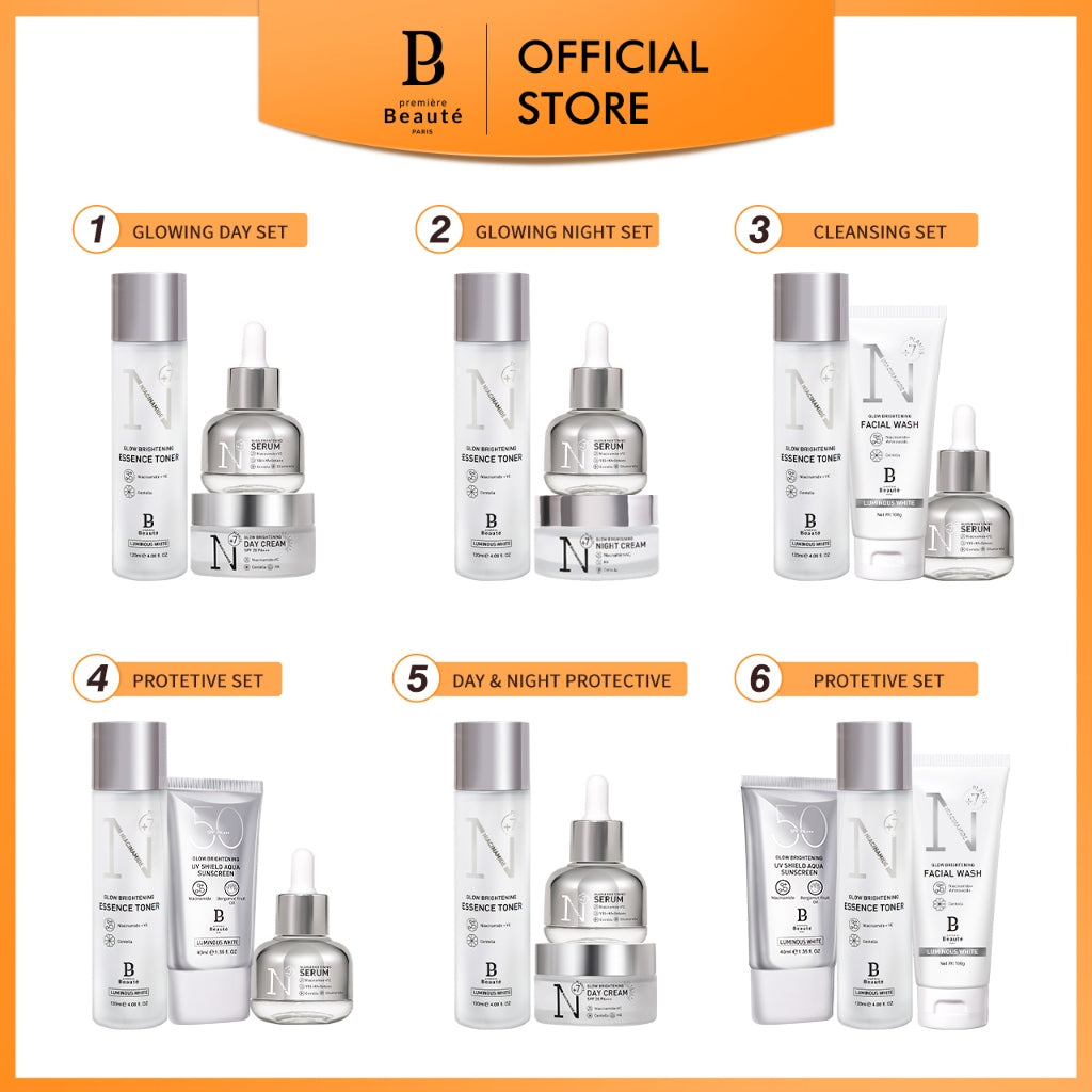 [CAMPAIGN] PREMIERE BEAUTE [Whitening 3pcs]  Skincare Luminous White Glow Brightening Whitening BPOM