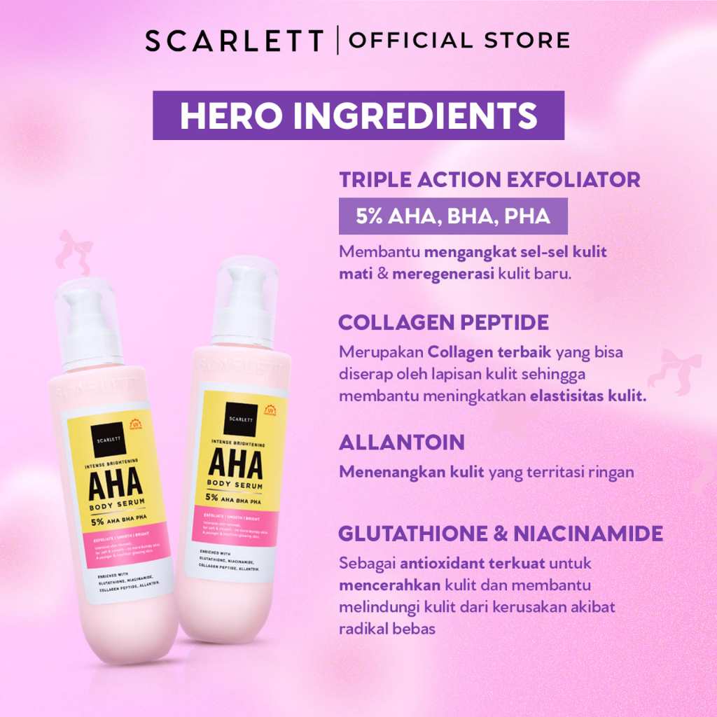 SCARLETT Top Picks Glow Body Care Series 5in1 Body Scrub + Shower Gel/Shower Scrub + Exfoliate + Body Serum + Body Lotion Paket Lengkap Fragrance Body Care | Aroma Wangi Mewah Tahan 12 Jam Mencerahkan Melembabkan Menutrisi Kulit