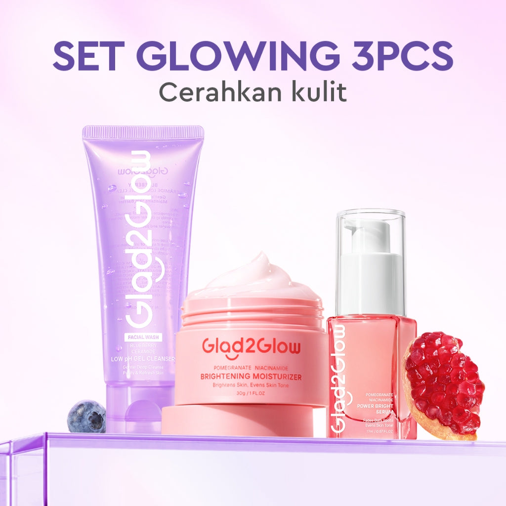 Glad2Glow Blueberry Ceramide Low pH Gel Cleanser facial wash skincare face wash sabun cuci muka cleansing balm exfoliating exfoliasi wajah sabun muka pembersih wajah Memperbaiki penghalang kulit tetap terhidrasi wajah G2G g2glow official store