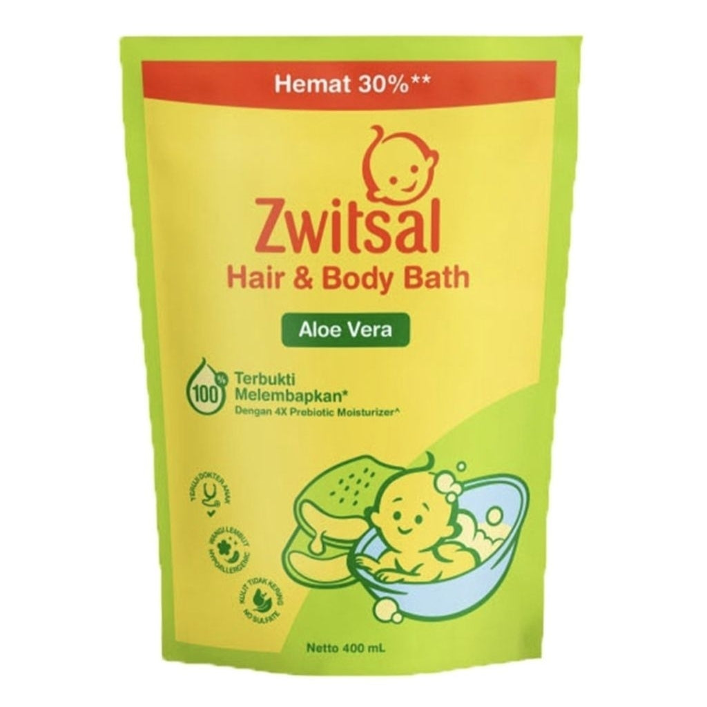 Zwitsal Sabun Mandi & Sampo Bayi  Refill 400 ml