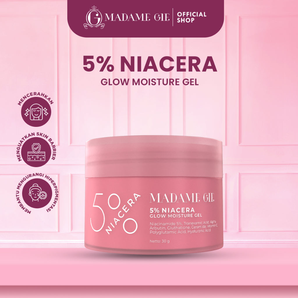 [READY STOCK] Madame Gie 5% Niacera Glow Moisture Gel - Skincare Pelembab dan Pencerah Wajah