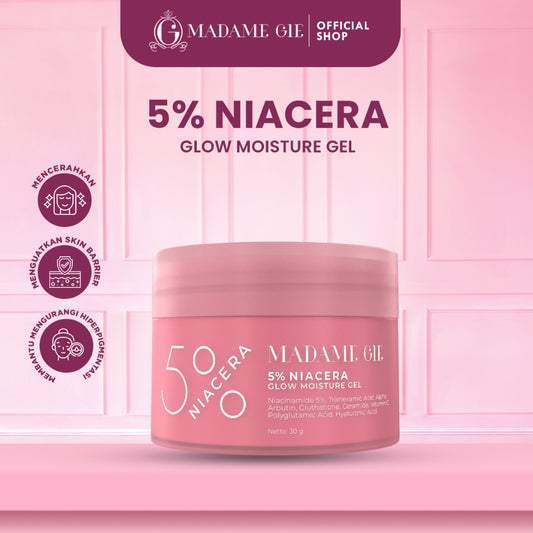 [READY STOCK] Madame Gie 5% Niacera Glow Moisture Gel - Skincare Pelembab dan Pencerah Wajah