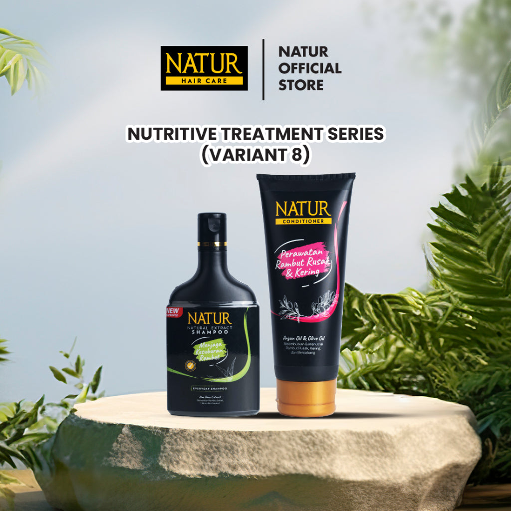 Natur Nutritive Treatment Series | Paket Rambut Lebih Tebal - Paket Rambut Kering Rusak