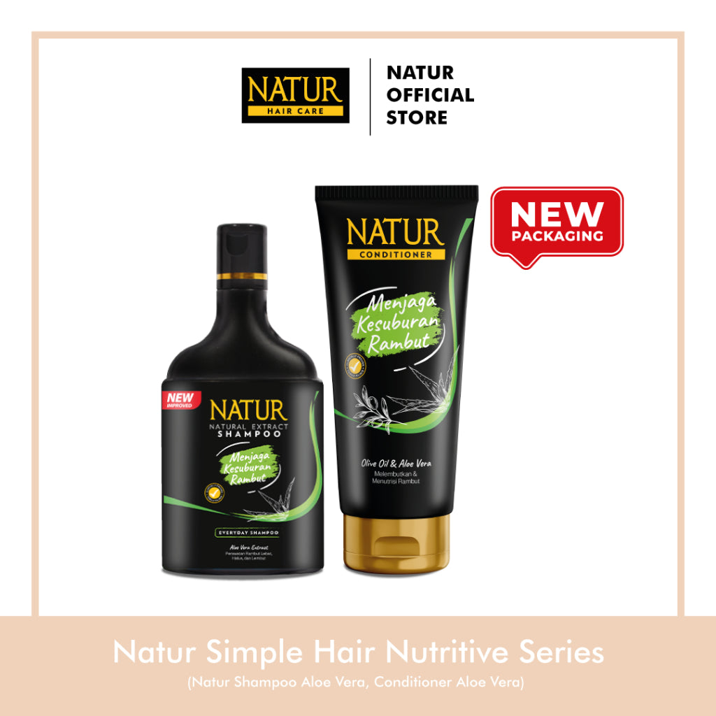 Natur Simple Hair Nutritive Treatment - Paket Rambut Lebih Tebal