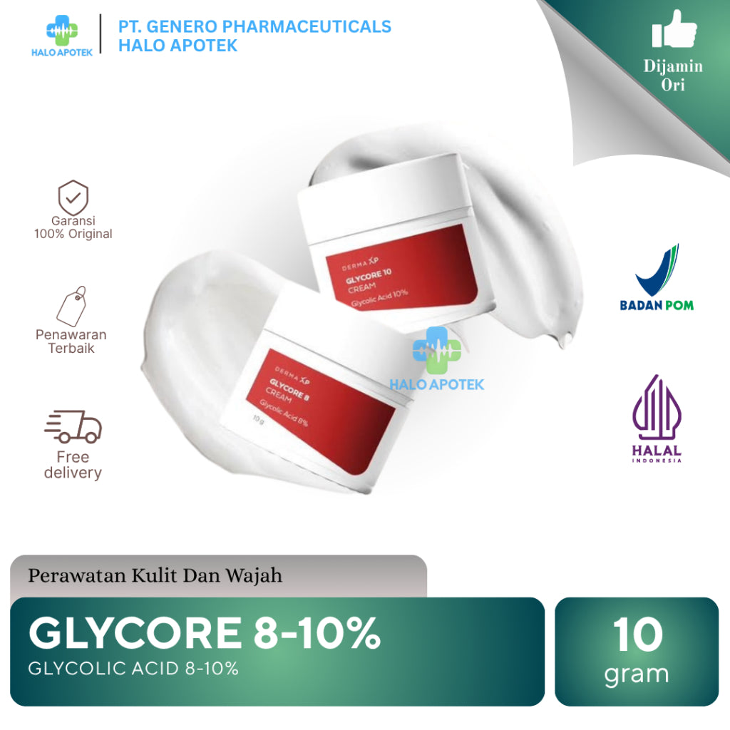 Glycore-10 | Brightening Krim Pencerah Wajah / Flek Hitam / Bekas Jerawat