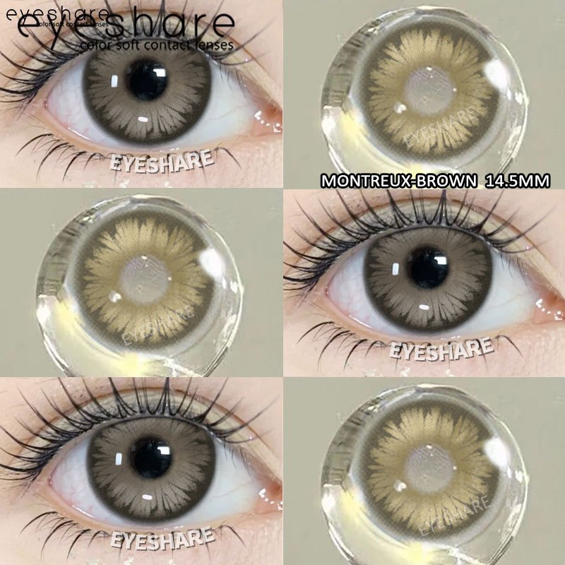 Eyeshare Softlens Cosplay Red 14.5mm 1Pasang Big Eyes Halloween Colored Contact Lenses