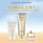 Glowsicha - Luminous Glow Tone Up Sunscreen SPF 50 PA+++ Sunscreen Ringan Dengan Niacinamide Tidak lengket dikulit SS Sunblock Mencerahkan Melindungi UV menjaga kelembapan kulit Hydrating Sunscreen Membantu Mencerahkan Wajah glowing
