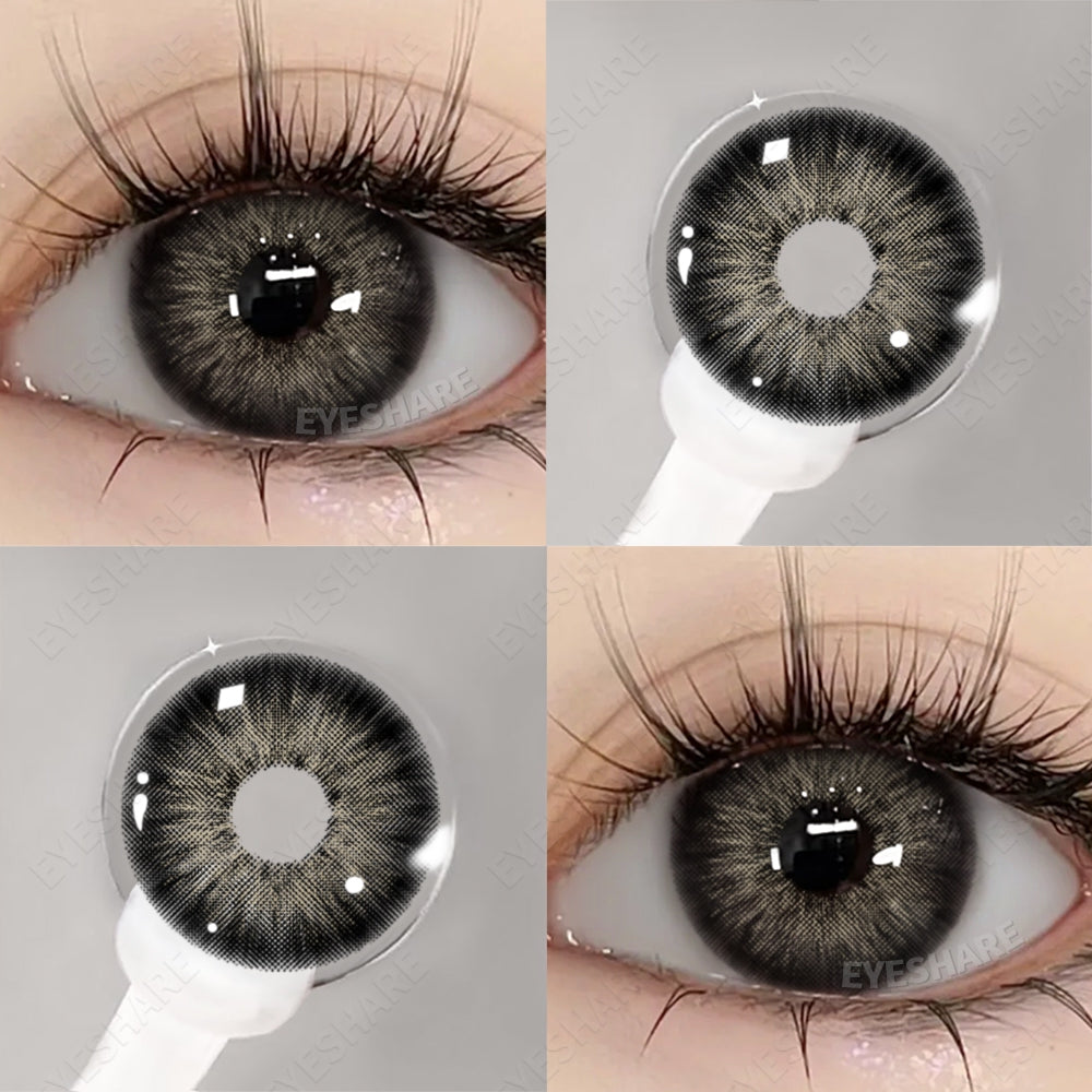 (COD)Eyeshare Softlens Minus(-1~-6) Black Brown Softlens Lensa MDS-BEAUTYEYE-BLACK-1.00ata Penuh Gaya Dan Cantik Softlens