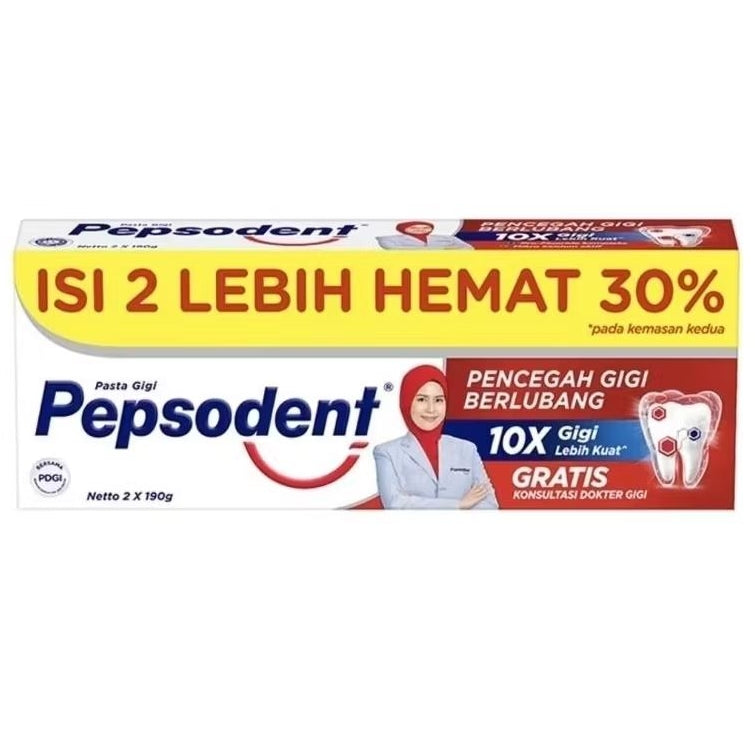 Pepsodent Pasta Gigi 2 x 190 g