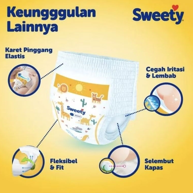 Sweety Bronze Dry X-Pert Popok Celana Bayi S 38 Pcs