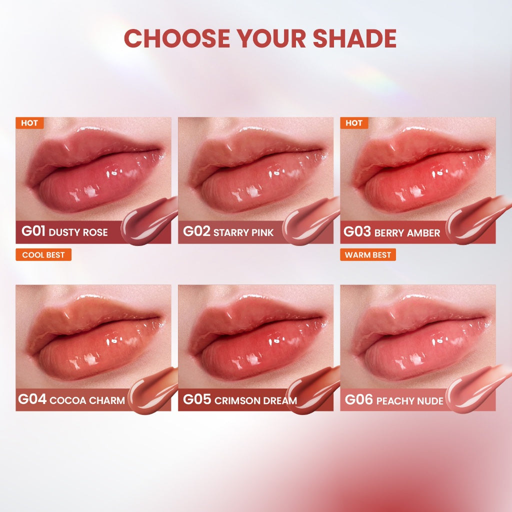 YOU Cloud Paint Glassy Glow Lip Tint Glasting Tint Lip Stain Glassy Tint