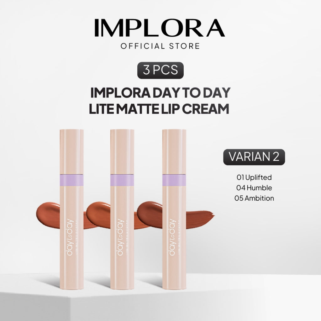 [3 PCS] Implora Day to Day Lite Matte Lip Cream