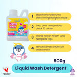 Molebi Detergen Baju Bayi / Liquid Wash Detergent 500g - Stain Fighting Enzyme, Lembut untuk Kulit Bayi