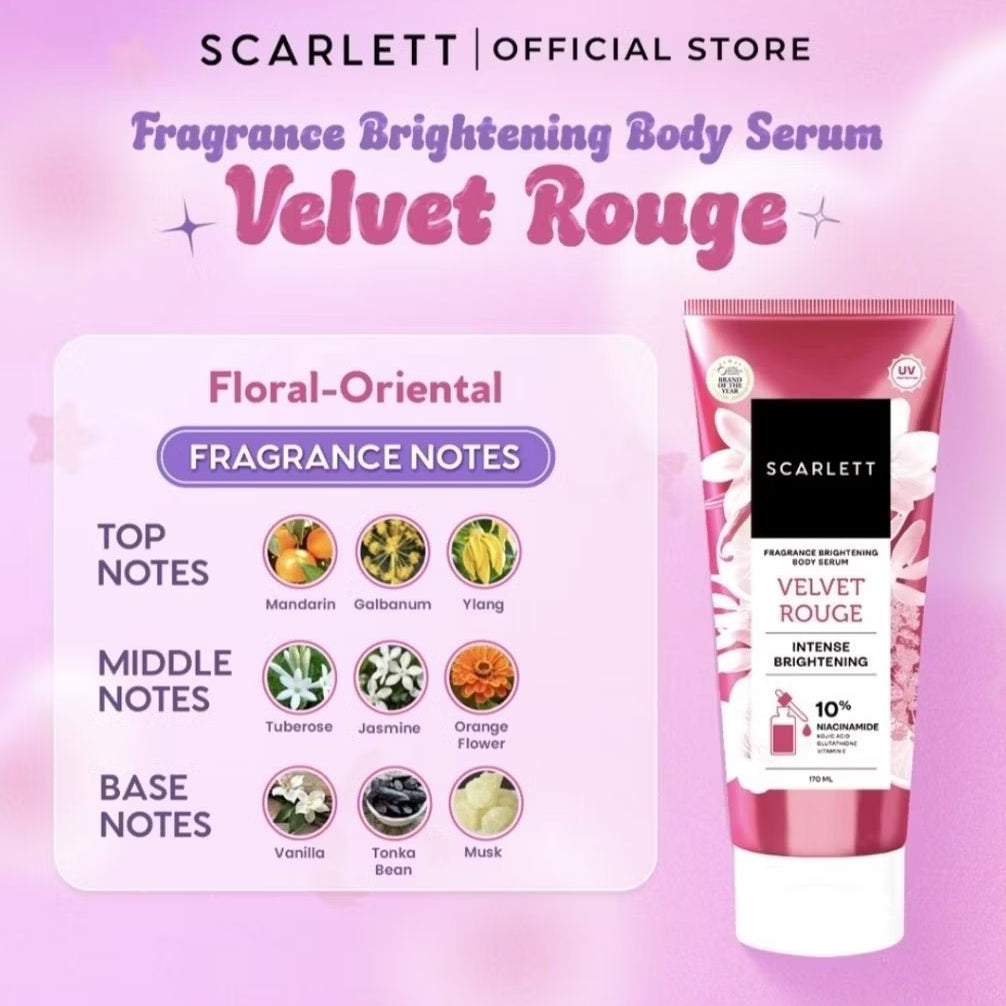 Scarlett Fragrance Brightening Serum Tubuh 170 ml