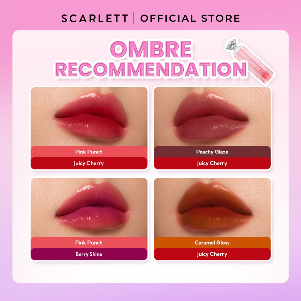 [IN VITRO SPF 50+ PA++++] SCARLETT GLASS GLOW TINTED LIP BALM - Moisturizing & hydrating, natural lip color, plumpy lips, cover bibir gelap, mencerahkan bibir | anti bibir kering dan gelap