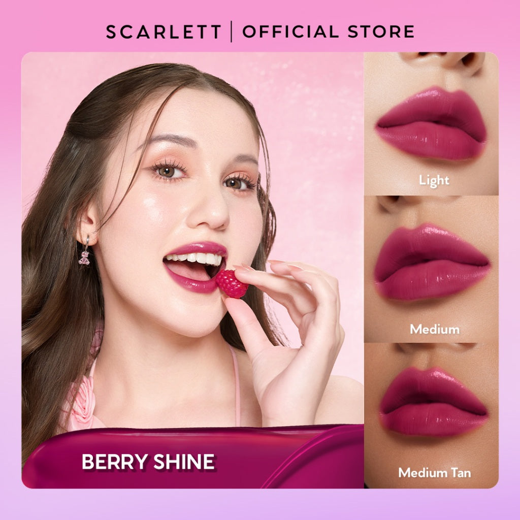 [IN VITRO SPF 50+ PA++++] SCARLETT GLASS GLOW TINTED LIP BALM - Moisturizing & hydrating, natural lip color, plumpy lips, cover bibir gelap, mencerahkan bibir | anti bibir kering dan gelap