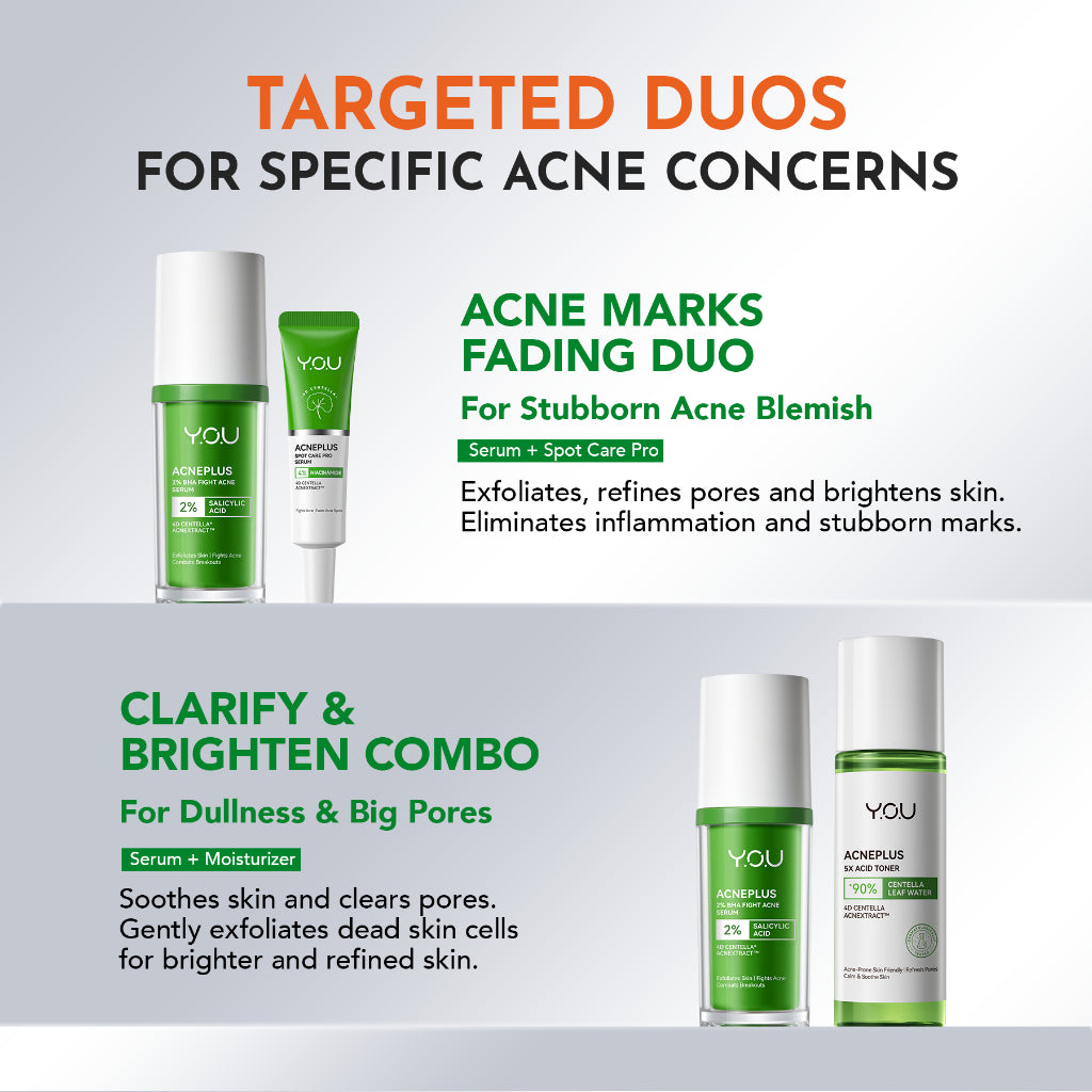 [NEW] YOU AcnePlus 2% BHA Fight Acne Serum Jerawat Kulit Berminyak Berjerawat Salicylic Acid Serum