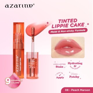 Azarine Gloss Glow Bundle [3 PCS] Invisipore Primer Sunscreen SPF 50 PA++++ Primer Makeup Pore Blurring Tahan Lama + Tinted Lippie Cake Liptint Longlasting + Galactic Shine Gloss Melembabkan Menutrisi Bibir Kering Pigmented Color Lightweight