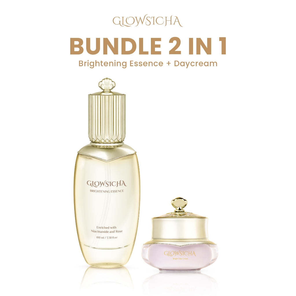 Glowsicha - Bright Day Cream tone up cerah moisturizer Pelembab Bercahaya Krim Siang Dengan Niacinamide brightening wajah cream pemutih wajah day cream Night Cream whitening skincare glowing BB cream Membantu Mencerahkan Wajah moist