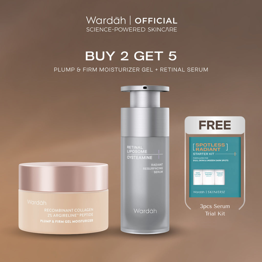 [TASYA FARASYA APPROVED!] Wardah Plump & Firm Recombinant Collagen + 2% Argireline Peptide Gel Moisturizer 30g - Pelembab Skin Care Wajah - Skincare