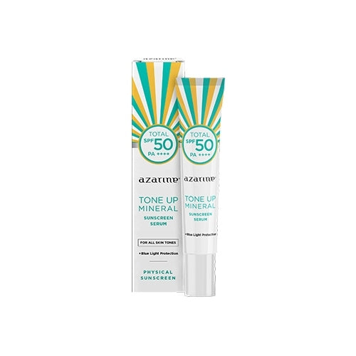 Azarine Tone Up Mineral Sunscreen Serum SPF50 PA++++ 27ml [LOLOS UJI INVIVO INVITRO] Sunscreen Mencerahkan semua jenis kulit