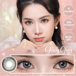 Magister Softlens Minus(0.00~-6.00) Glowy Series 14.5mm abu-abu coklat Gaya eksklusif soflen