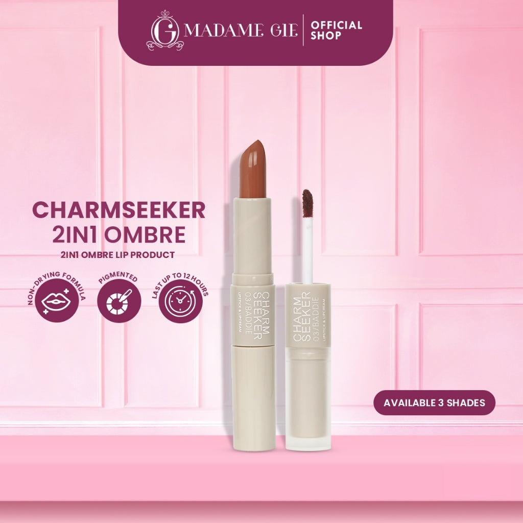 [FLASH SALE] Madame Gie Charmseeker 2in1 Ombre - Make Up Soft Matte Finish