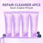 Glad2Glow Blueberry Ceramide Low pH Gel Cleanser facial wash skincare face wash sabun cuci muka cleansing balm exfoliating exfoliasi wajah sabun muka pembersih wajah Memperbaiki penghalang kulit tetap terhidrasi wajah G2G g2glow official store