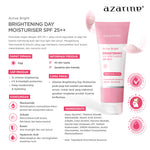 Azarine Daily Active Glow [2 PCS] Glowkiss Sunscreen Lip Balm + Active Bright Brightening Day Cream Pelembab Bibir SPF 35 PA +++ dengan Ceramide, Peptide, Vitamin C Membantu Mencerahkan Menghidrasi dan Melindungi Bibir dan Wajah dari Sinar UV
