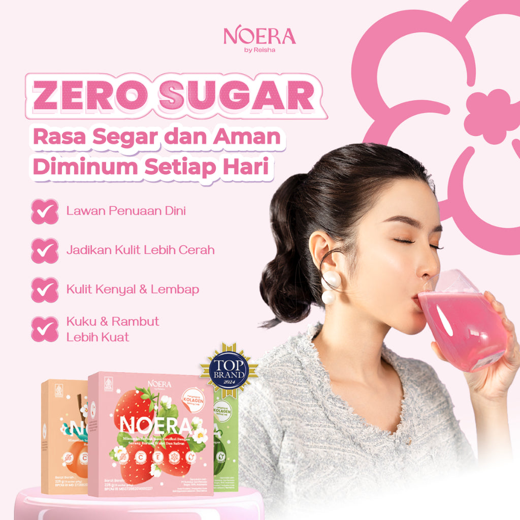 Noera Paket 2 Box Collagen Drink Improved Formula | Minuman Kolagen Glutathione Pencerah Badan | Colagen Beauty Drink | Minuman Pencerah Badan | Glutathione Pemutih Badan