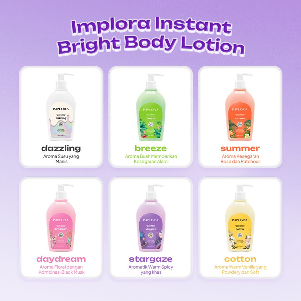 Implora Instant Bright Body Lotion | Lotion Perawatan Tubuh
